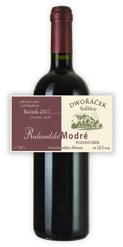  Vinařství Dwořáček - Rulandské modré - Červená vína