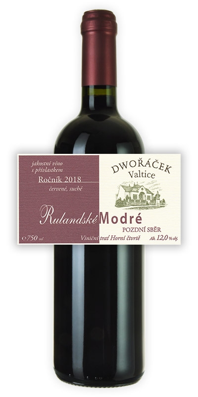  Vinařství Dwořáček - Rulandské modré - Červená vína